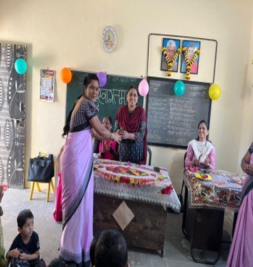 नवीन अंगणवाडी उद्घाटन